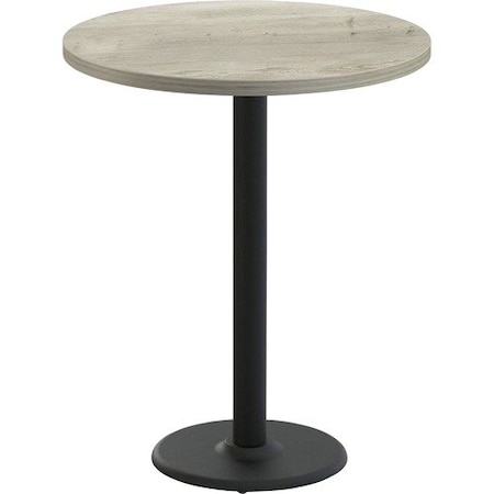 Special-T Table, Round, 36in Dia x 42in, Black Base/Aged Driftwood Top SCTCANT236BHBAD